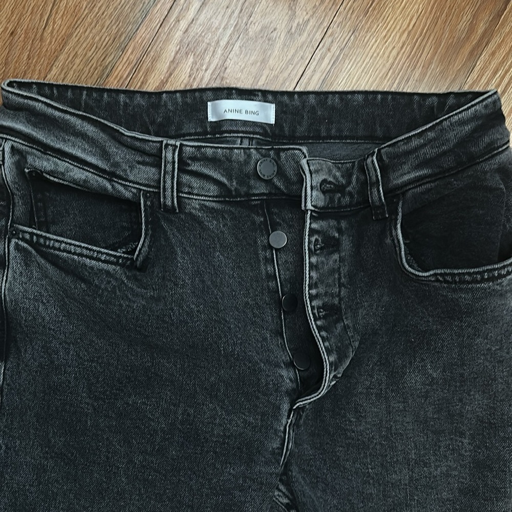 Anine Bing gray/black jeans